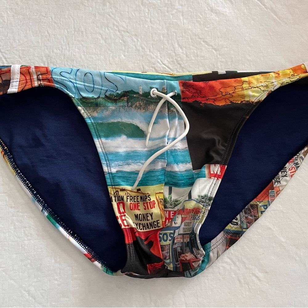 Swim brief sized small fits like medium to large